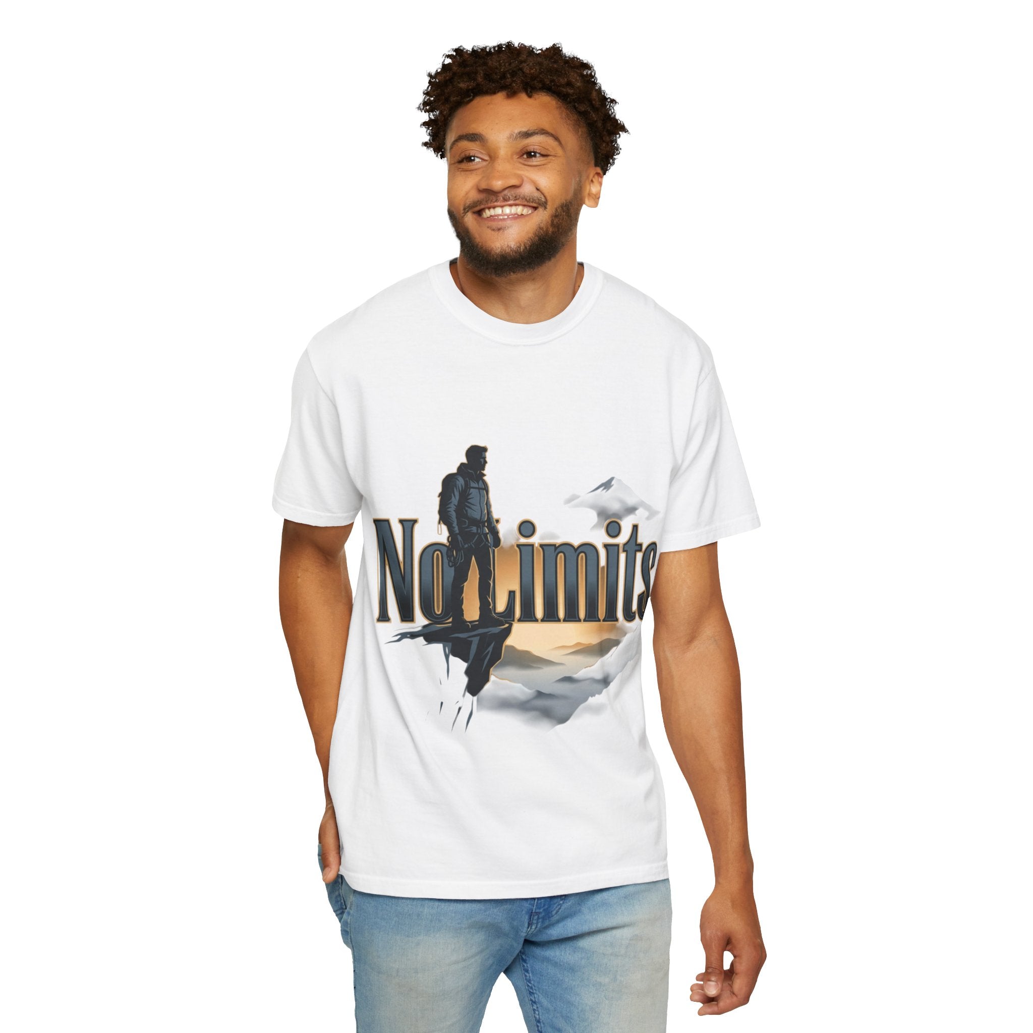 No Limits Adventure T‑Shirt — Inspirational Mountain Hike Graphic Tee