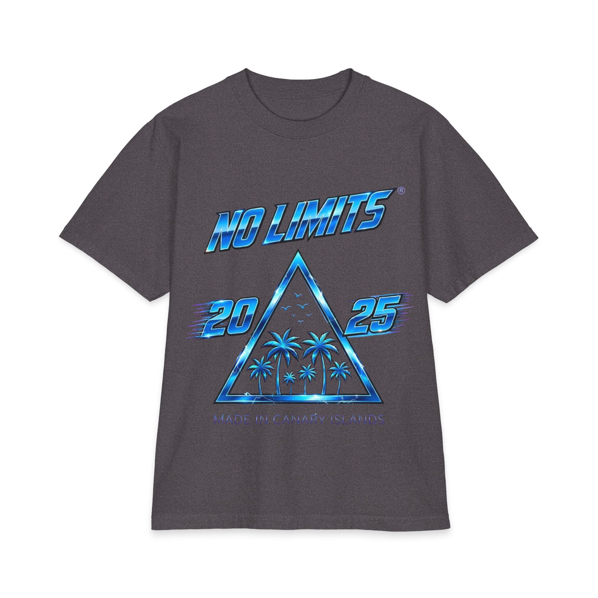 No Limits 2025 Palm Triangle T-Shirt — Made in Canary Islands
