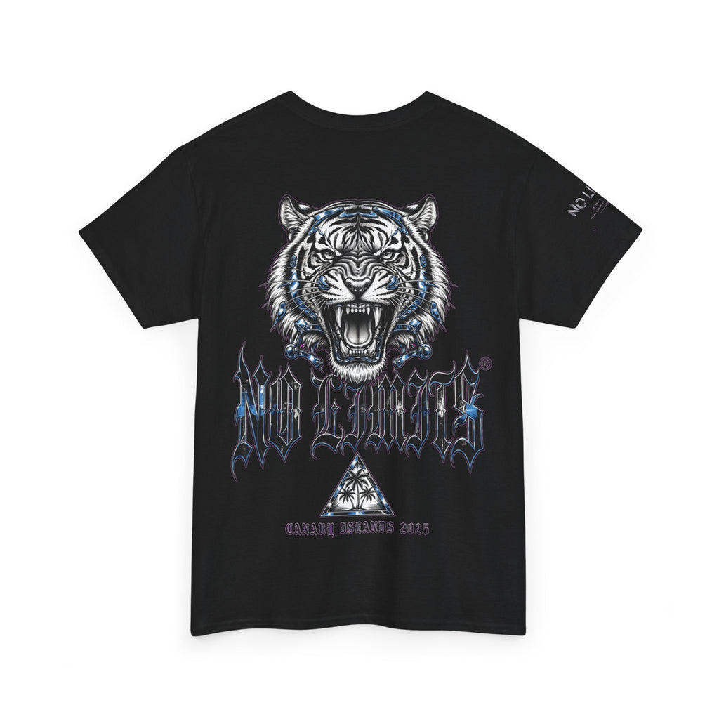 Roaring Tiger Graphic Tee — NL Logo Back-Print Streetwear