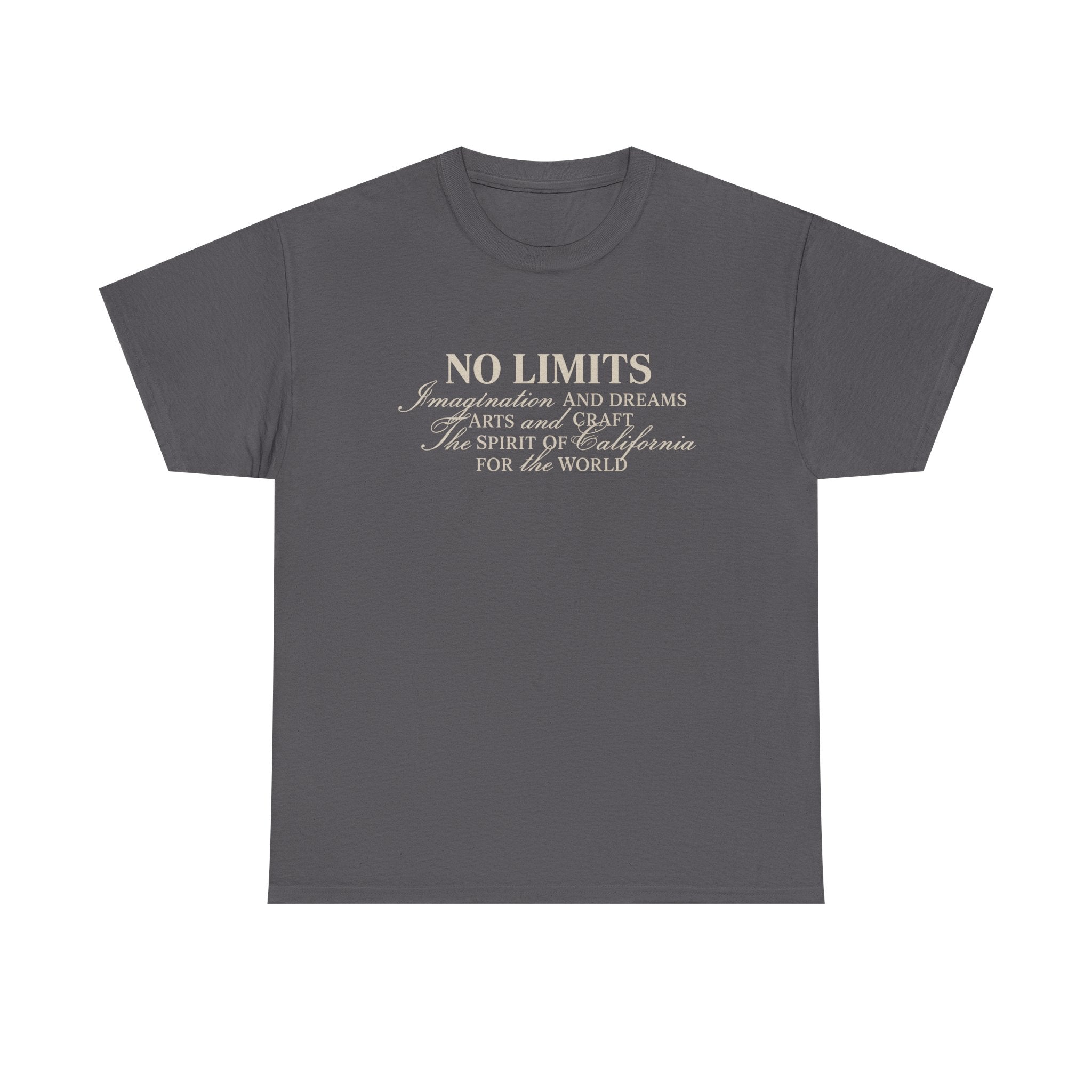 No Limits Inspirational Tee — Minimal Motivational Graphic T-Shirt
