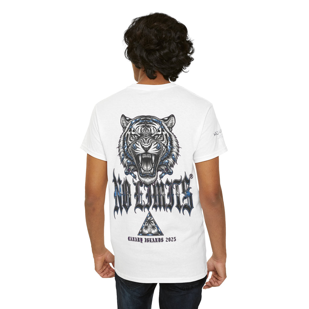 Roaring Tiger Graphic Tee — NL Logo Back-Print Streetwear