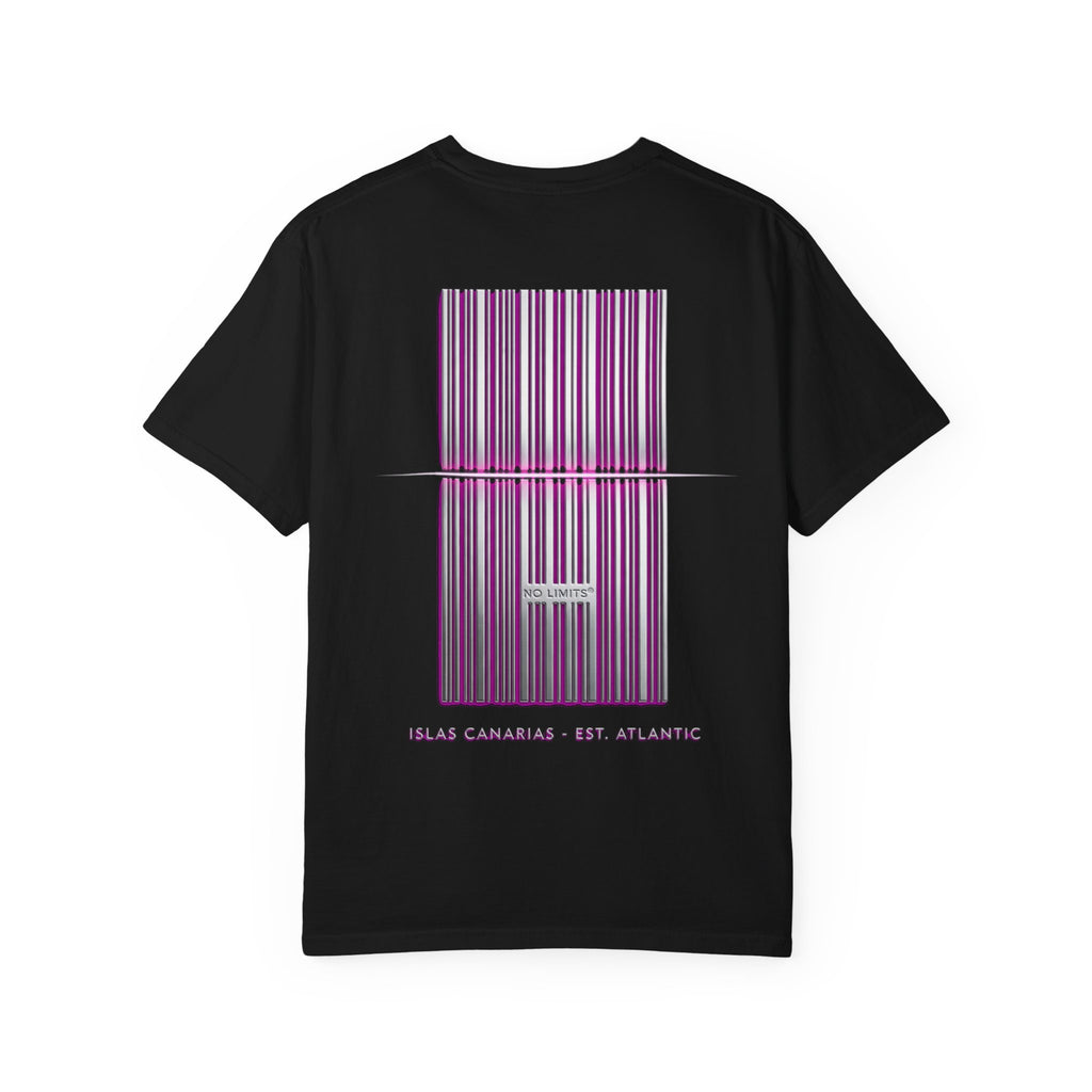 Barcode Waves T-Shirt — 'Islas Canarias • Est. Atlantic' Graphic Tee