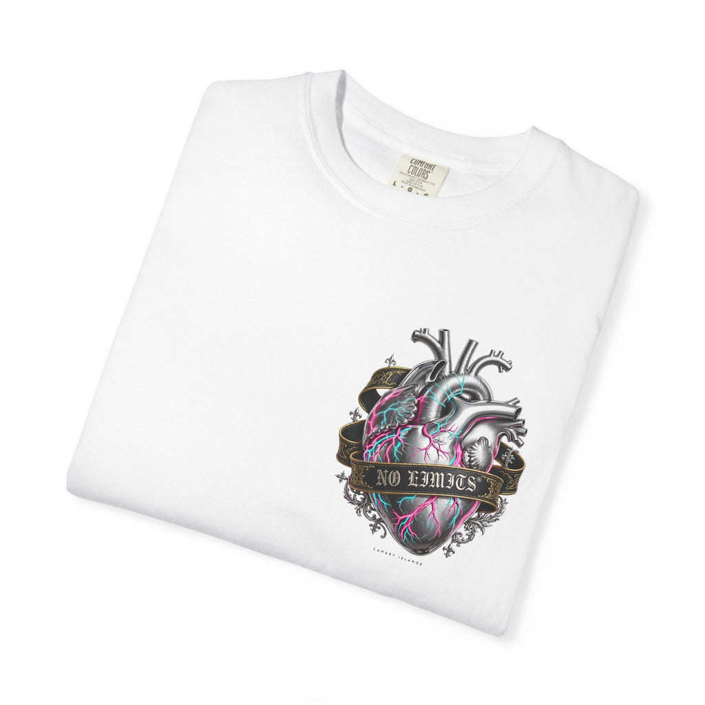 Anatomical Heart Graphic Tee — 'No Lovers' Vintage Tattoo Style T-Shirt