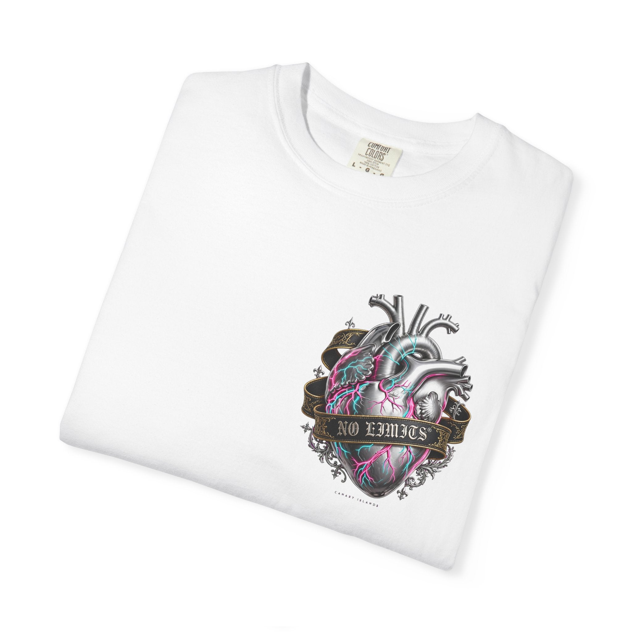 Anatomical Heart Graphic Tee — 'No Lovers' Vintage Tattoo Style T-Shirt