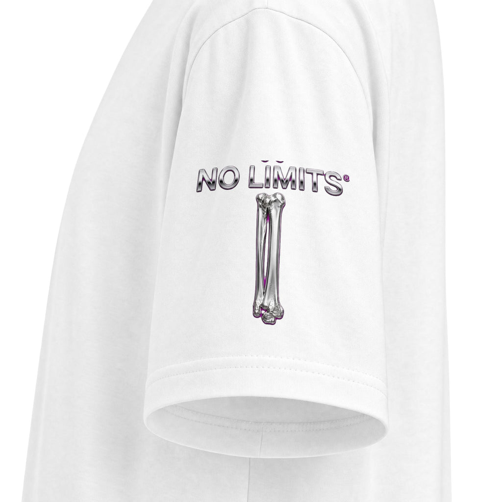 No Limits Flames Skull T‑Shirt — "No Regrets Only Lessons" Graphic Tee