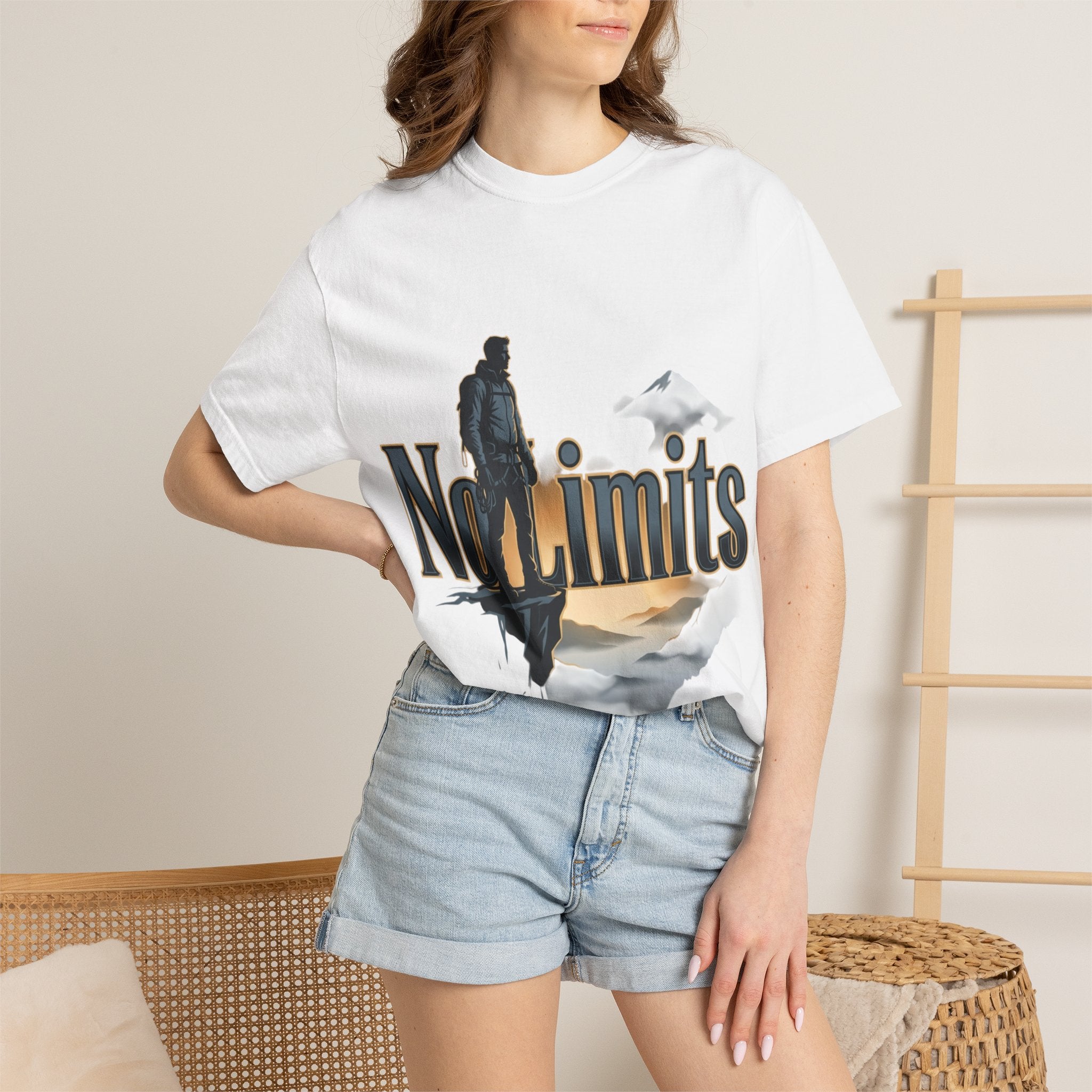 No Limits Adventure T‑Shirt — Inspirational Mountain Hike Graphic Tee
