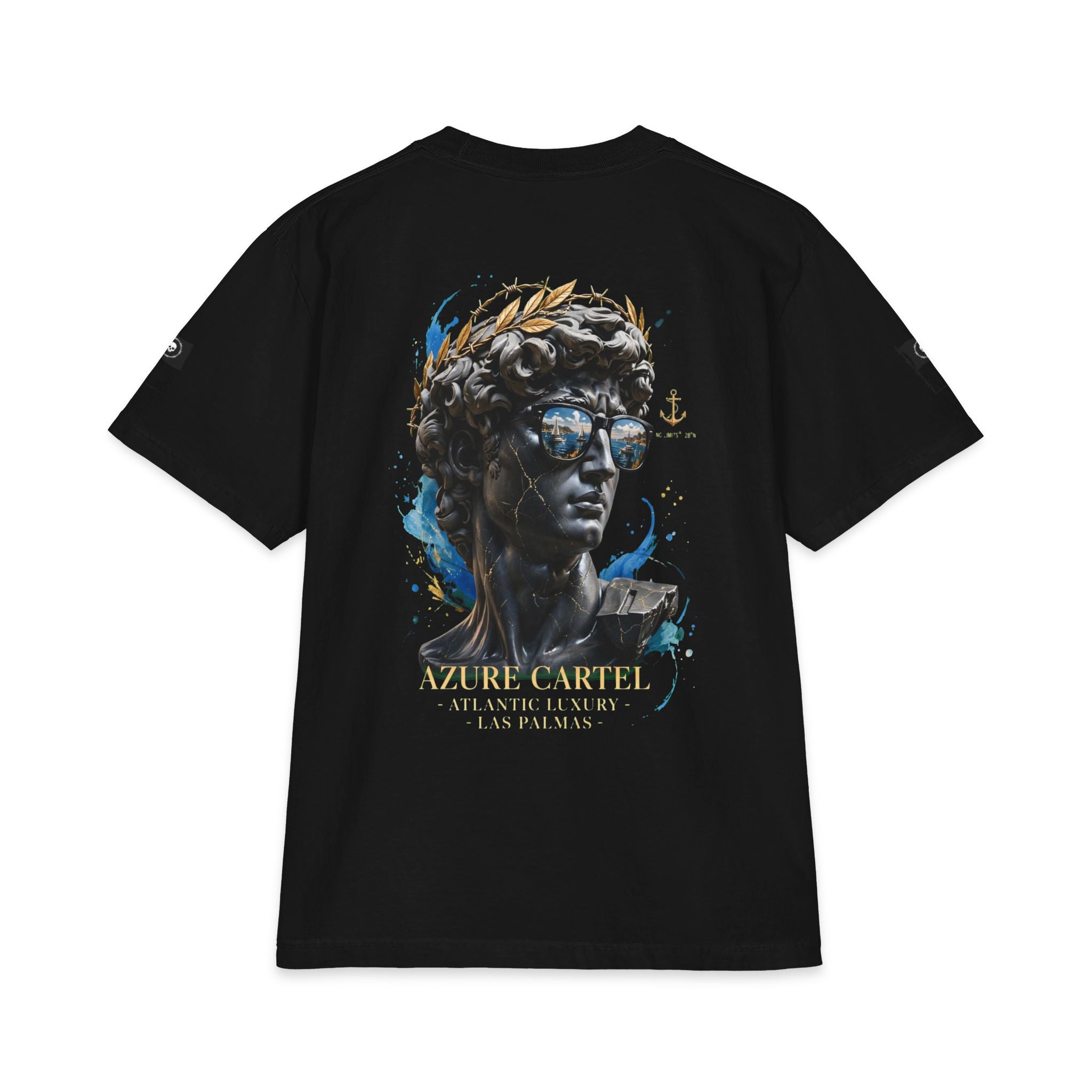 Classical Statue Graphic Tee — 'Sea Captain' David Bust T-Shirt