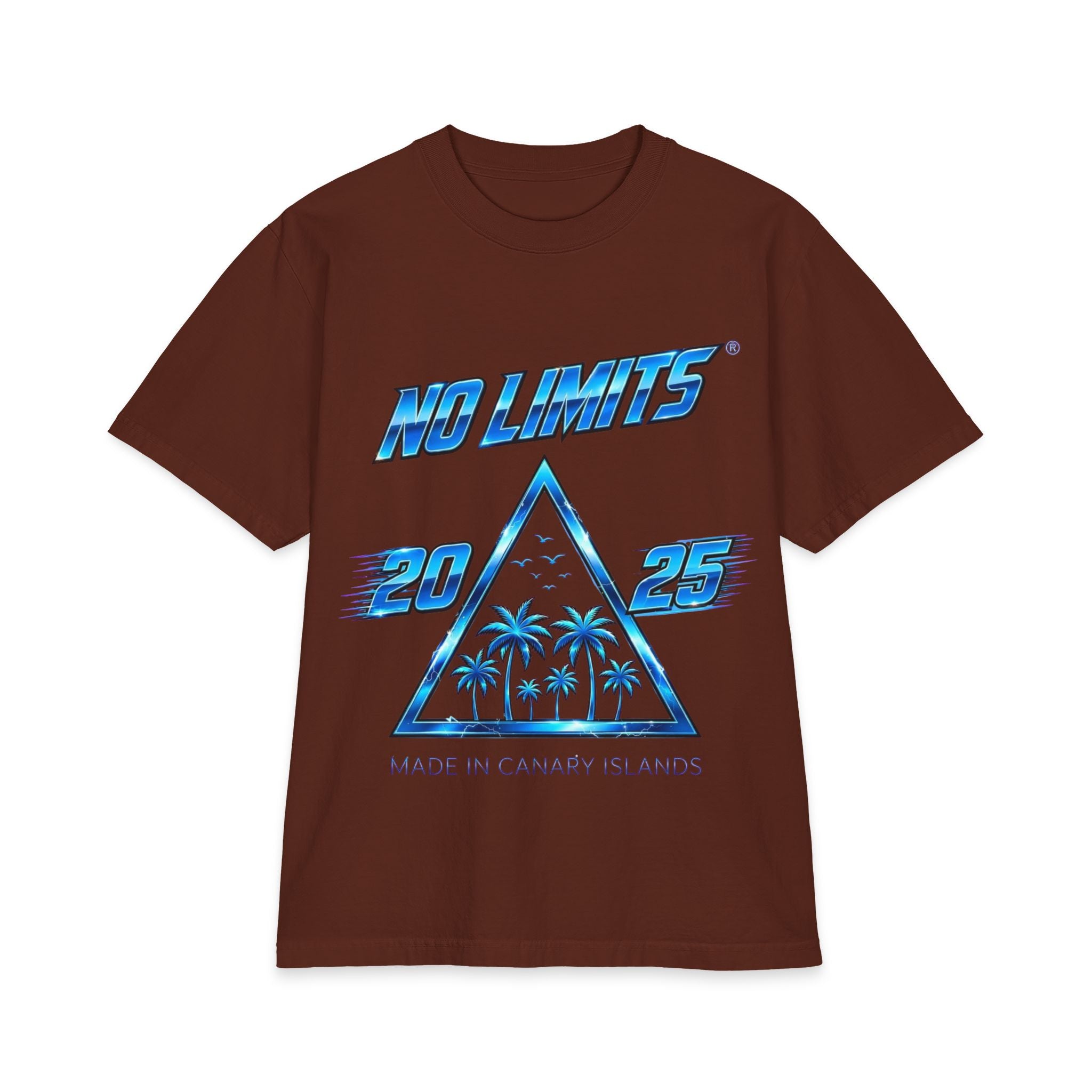 No Limits 2025 Palm Triangle T-Shirt — Made in Canary Islands