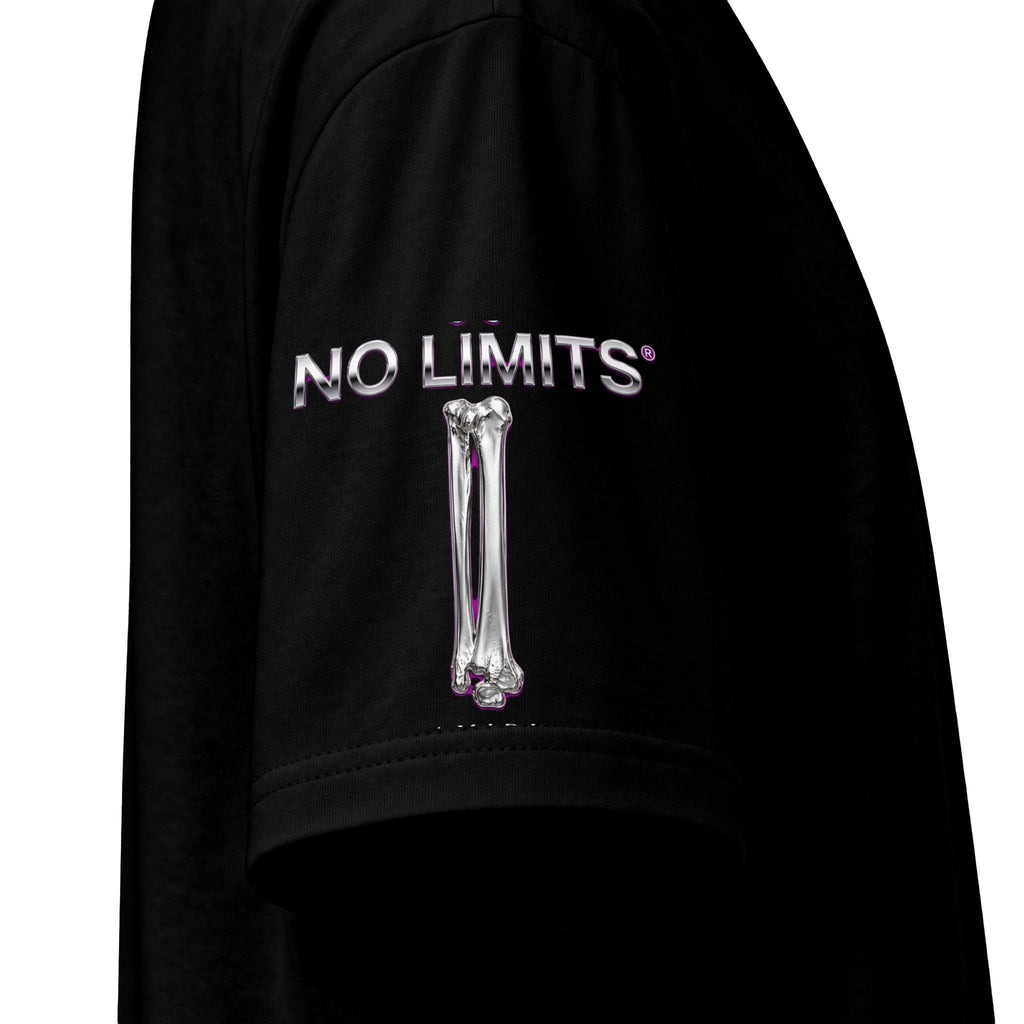 No Limits Flames Skull T‑Shirt — "No Regrets Only Lessons" Graphic Tee