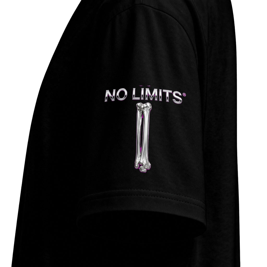 No Limits Flames Skull T‑Shirt — "No Regrets Only Lessons" Graphic Tee