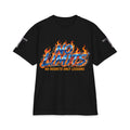 No Limits Flames Skull T‑Shirt — "No Regrets Only Lessons" Graphic Tee