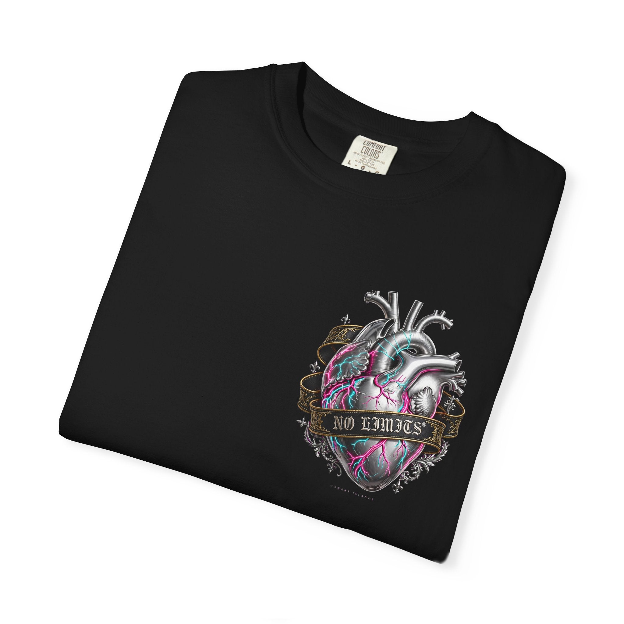 Anatomical Heart Graphic Tee — 'No Lovers' Vintage Tattoo Style T-Shirt