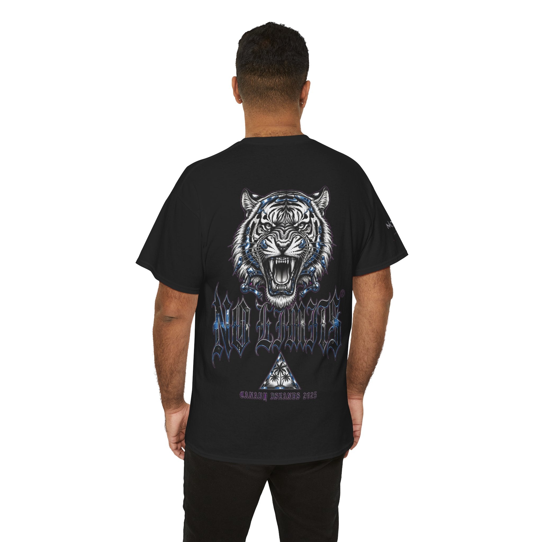 Roaring Tiger Graphic Tee — NL Logo Back-Print Streetwear