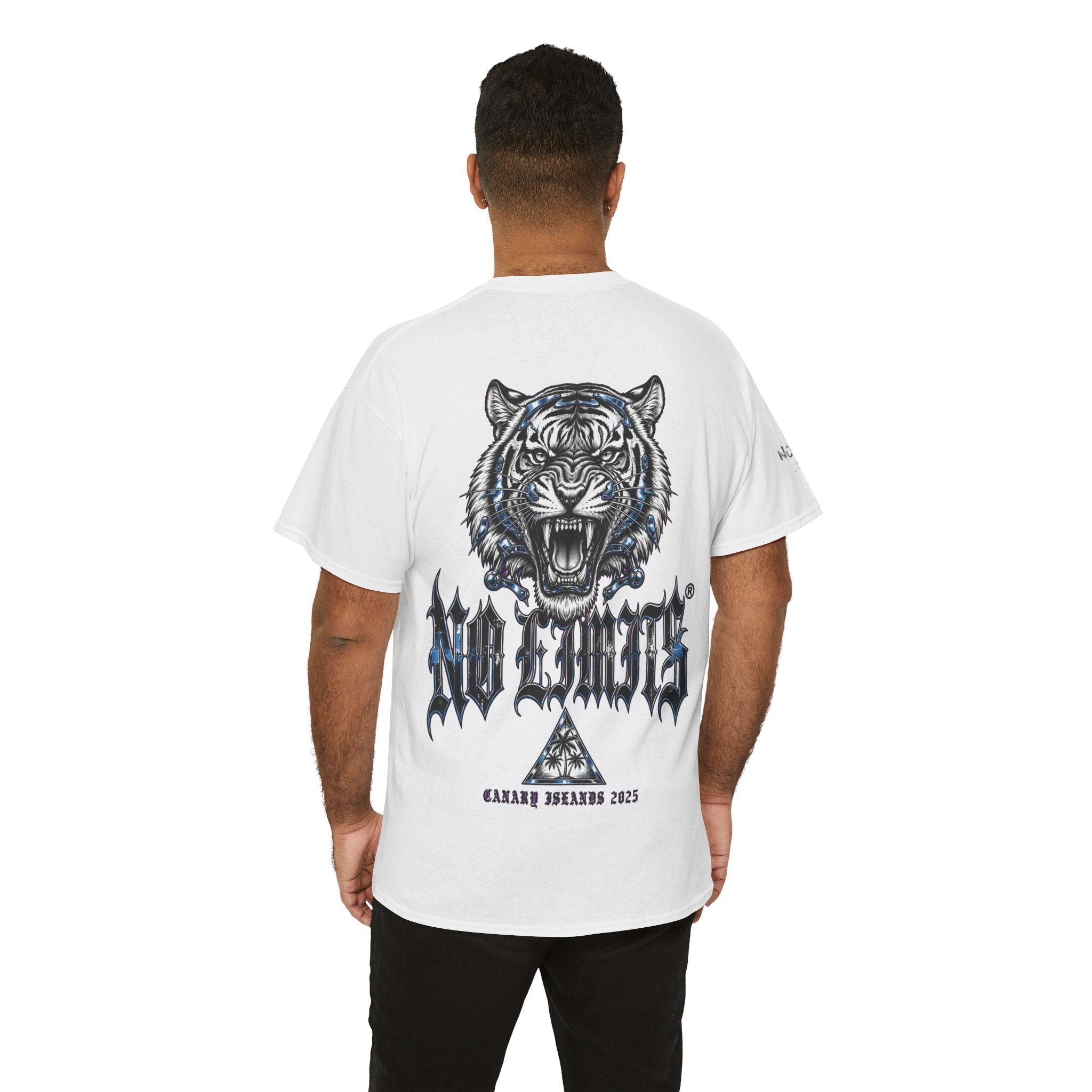 Roaring Tiger Graphic Tee — NL Logo Back-Print Streetwear