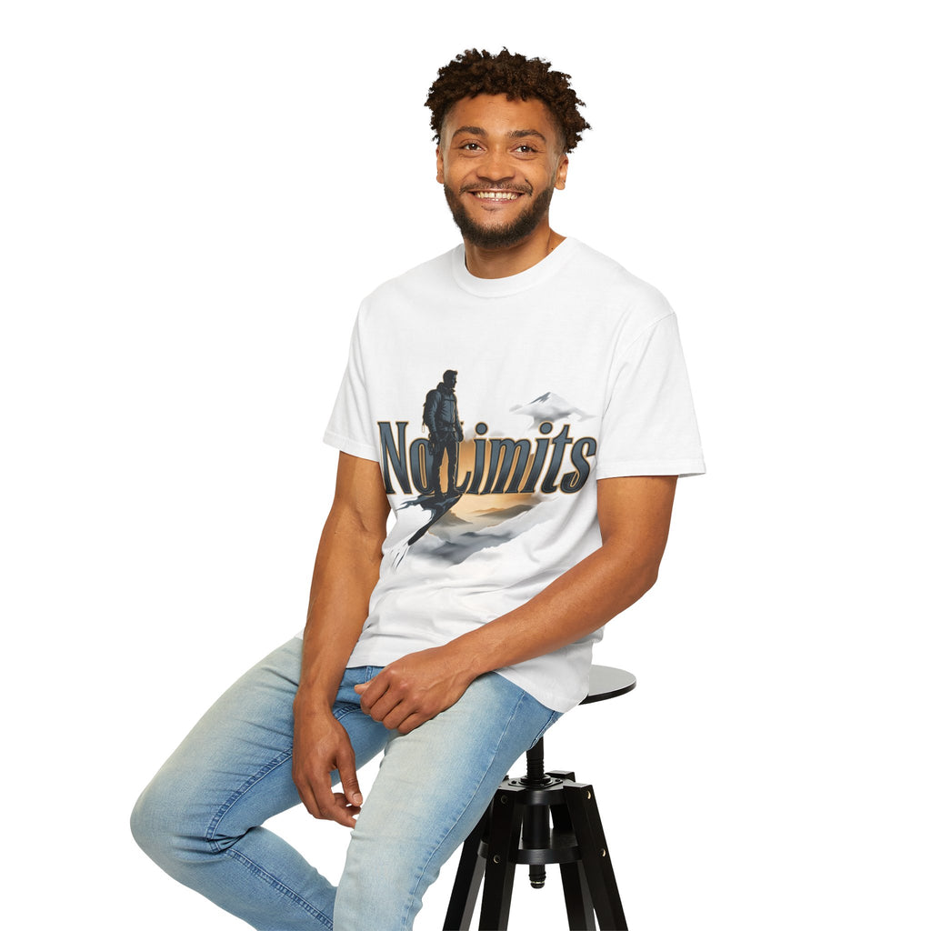 No Limits Adventure T‑Shirt — Inspirational Mountain Hike Graphic Tee
