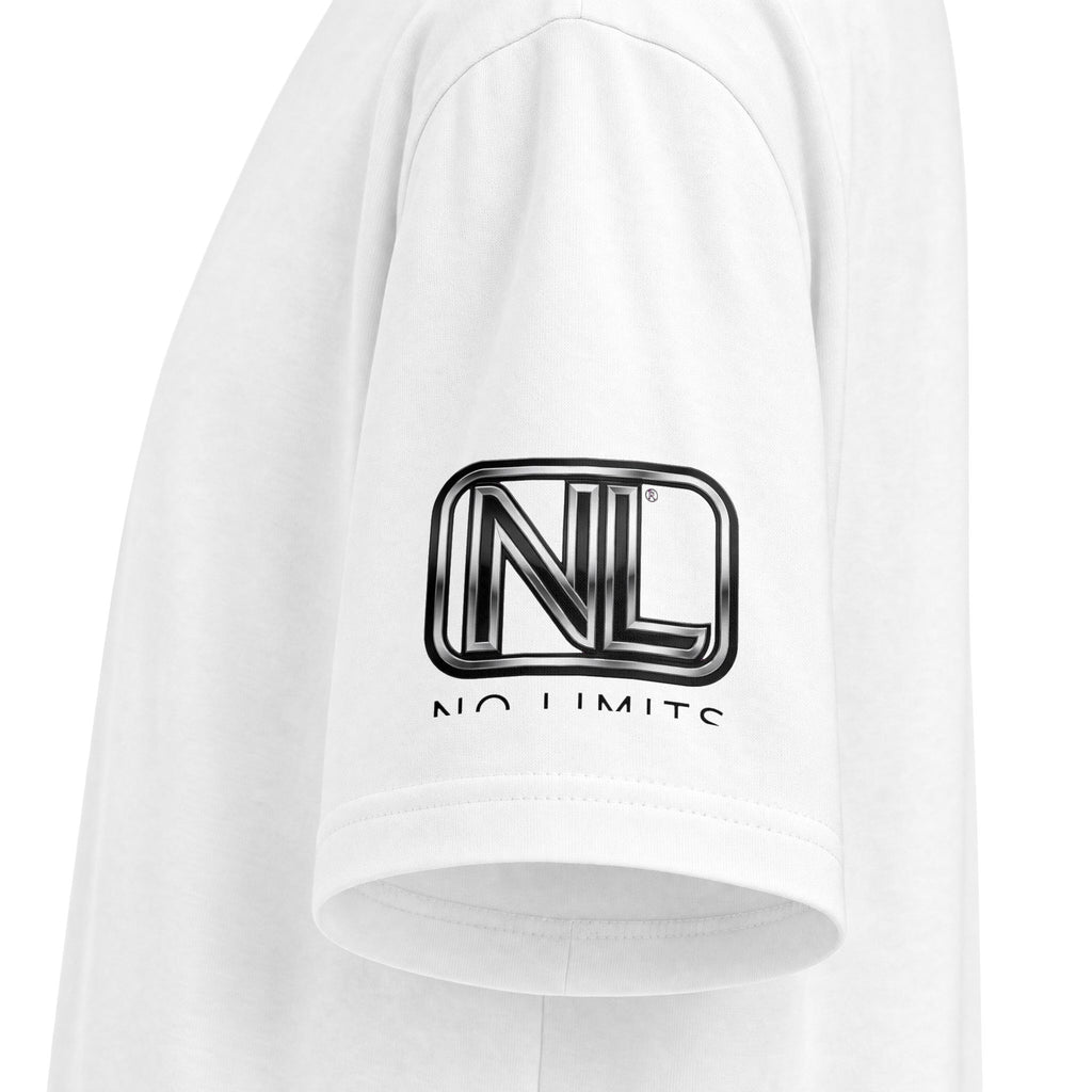 No Limits Surf T-Shirt — Retro Palm Beach Sunset Tee