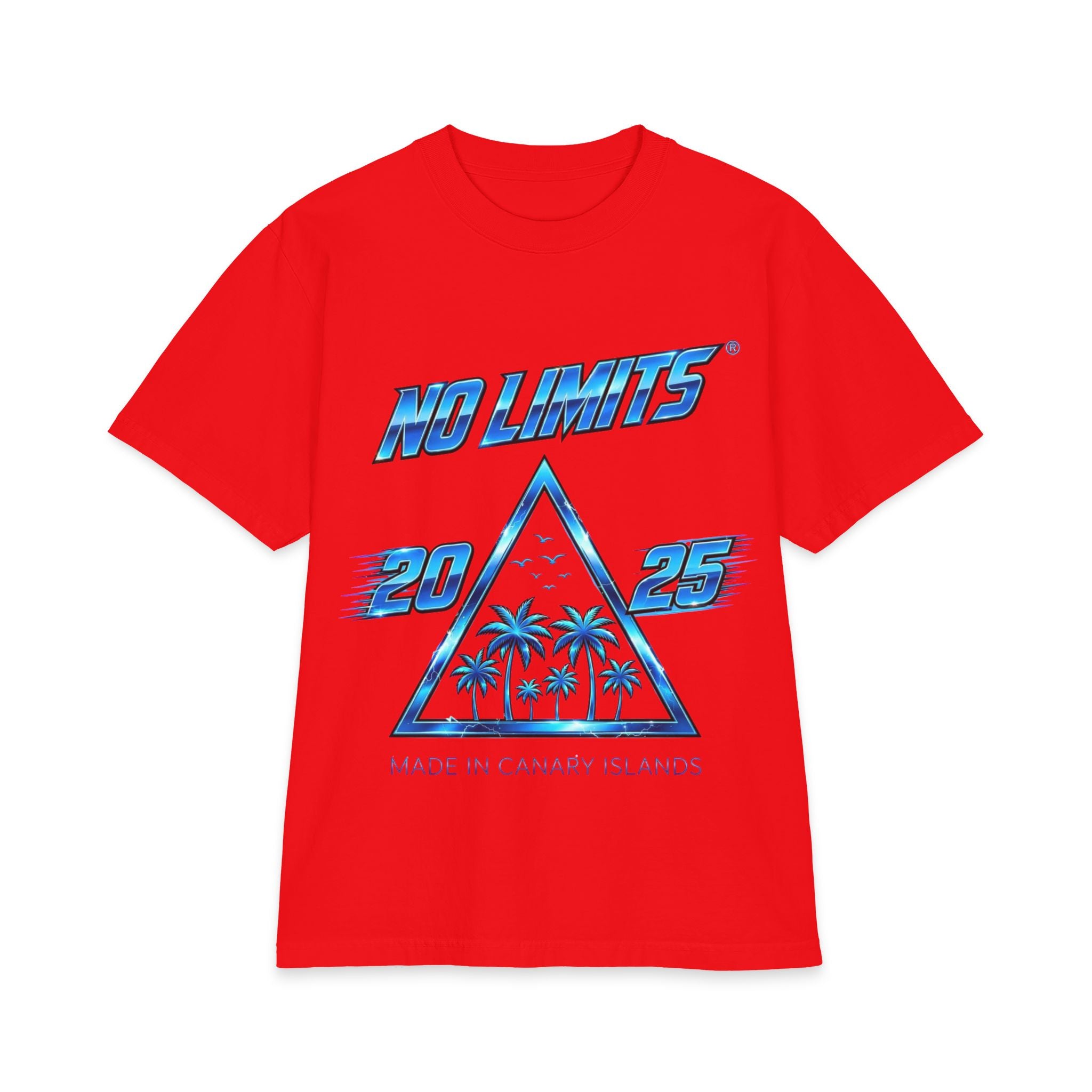No Limits 2025 Palm Triangle T-Shirt — Made in Canary Islands
