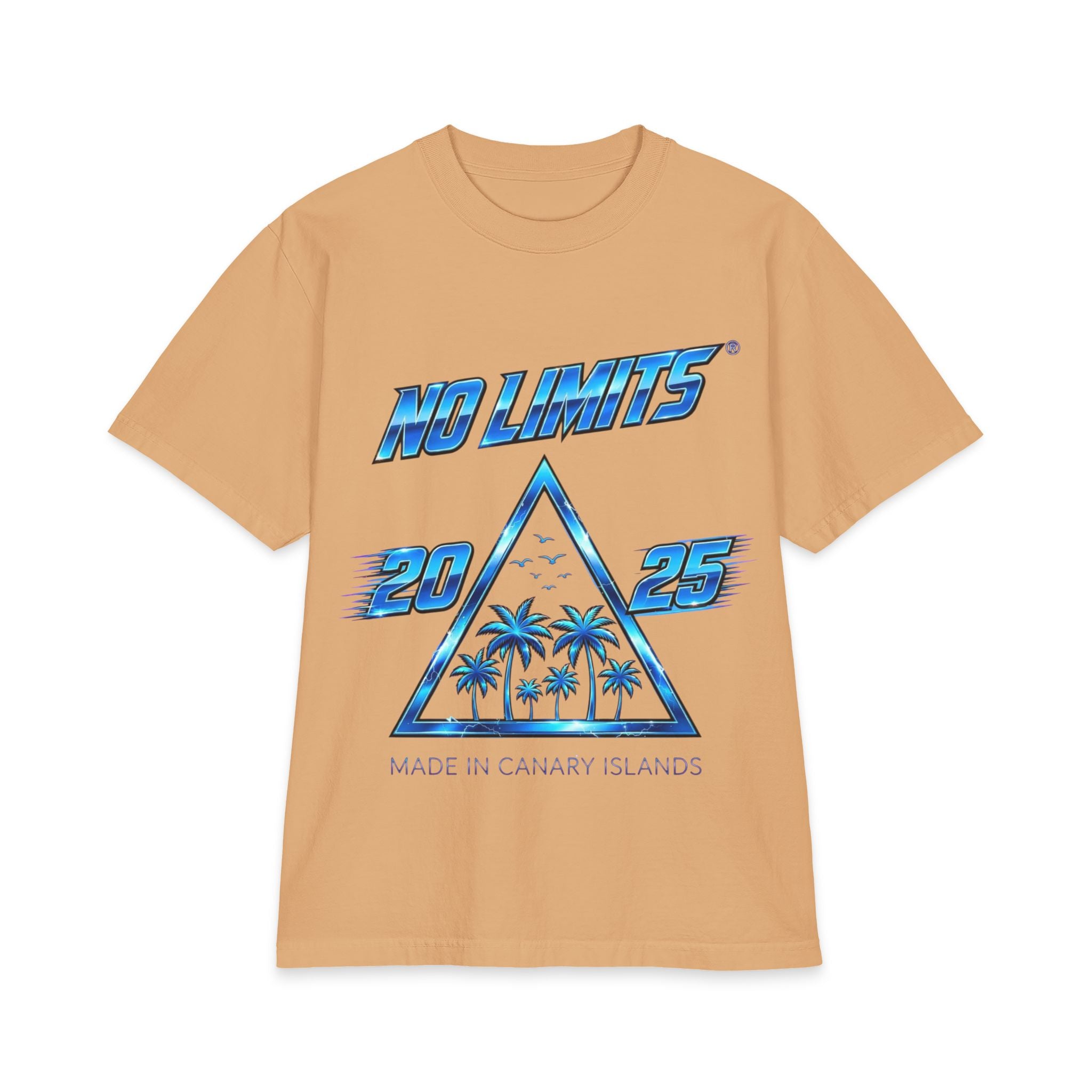 No Limits 2025 Palm Triangle T-Shirt — Made in Canary Islands