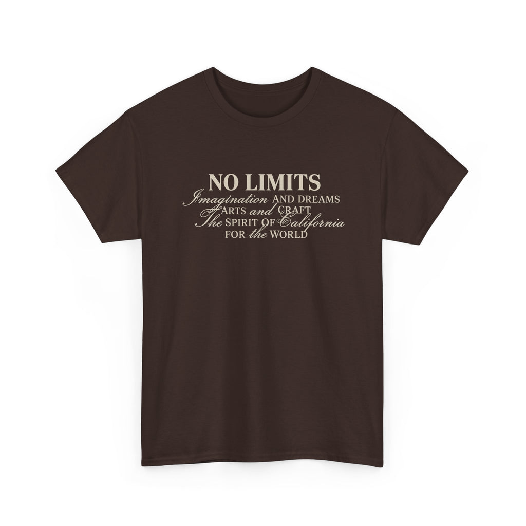 No Limits Inspirational Tee — Minimal Motivational Graphic T-Shirt