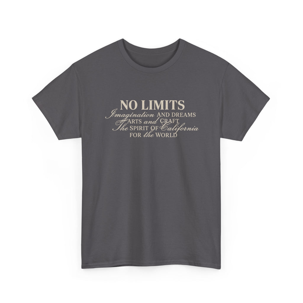 No Limits Inspirational Tee — Minimal Motivational Graphic T-Shirt