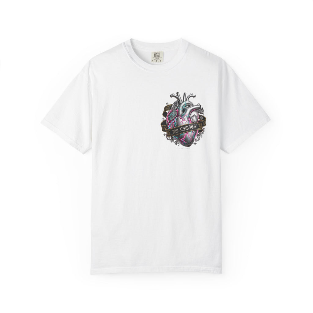 Anatomical Heart Graphic Tee — 'No Lovers' Vintage Tattoo Style T-Shirt