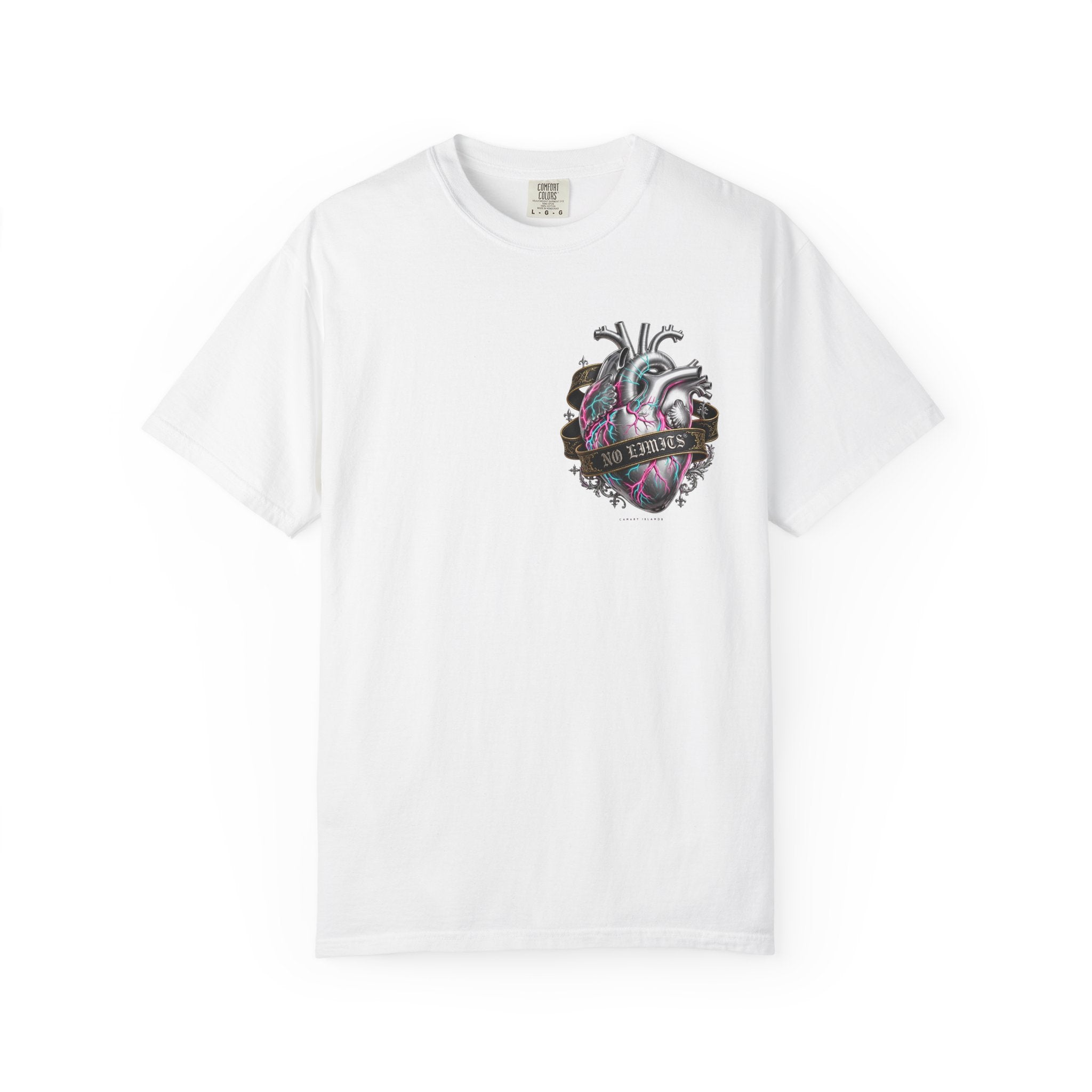 Anatomical Heart Graphic Tee — 'No Lovers' Vintage Tattoo Style T-Shirt