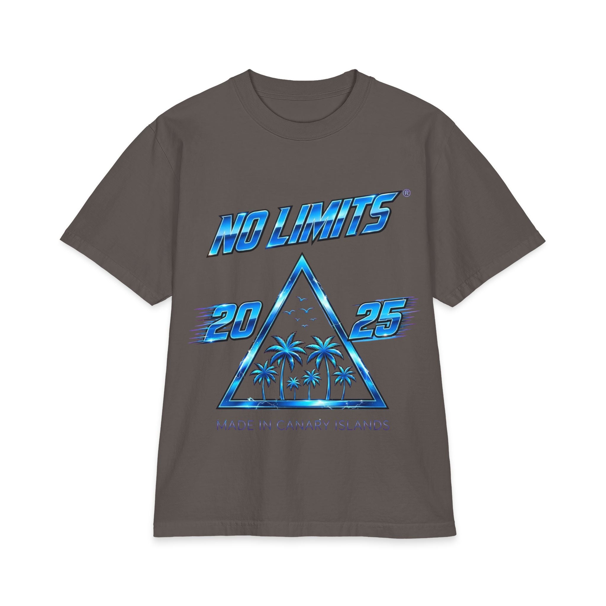 No Limits 2025 Palm Triangle T-Shirt — Made in Canary Islands