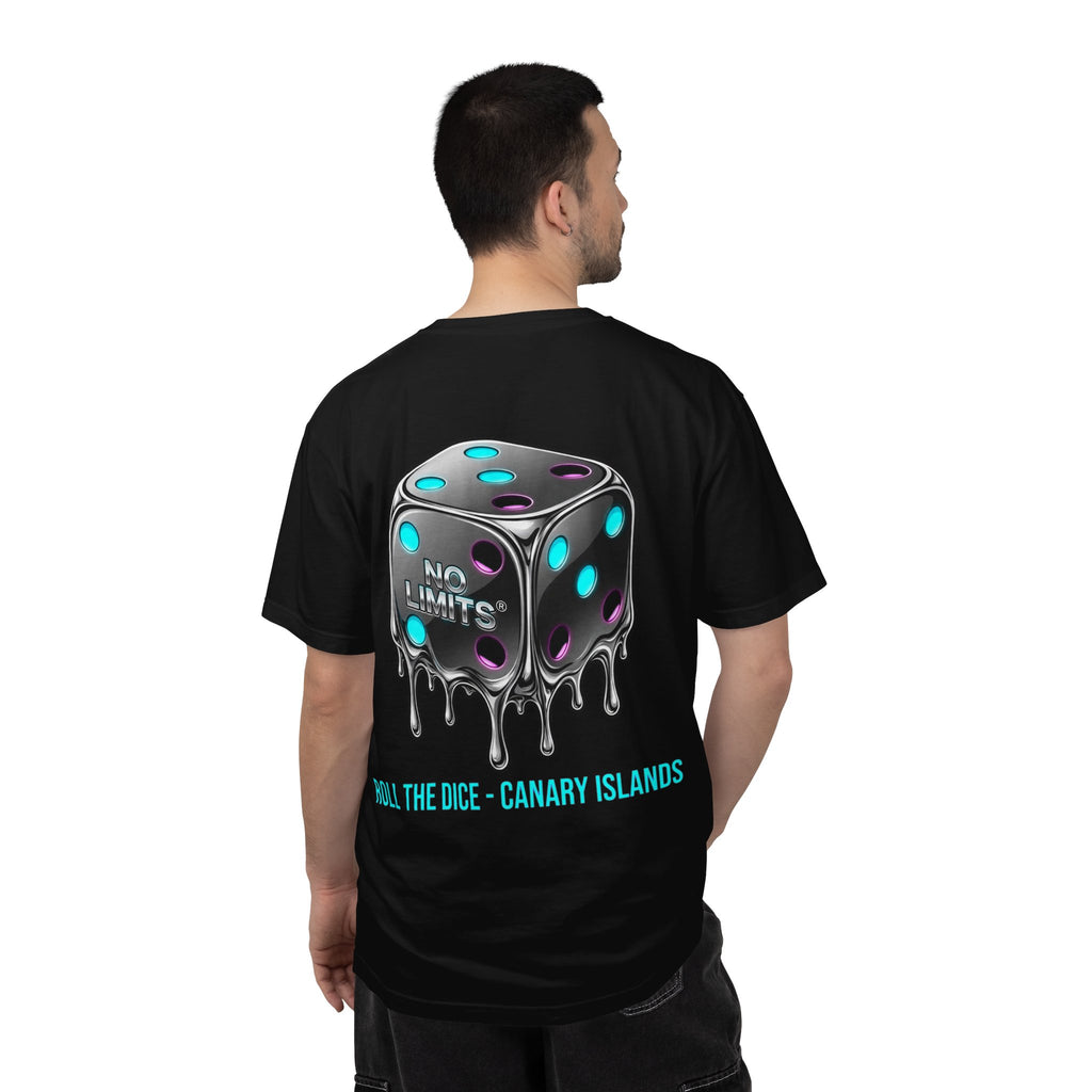 Melting Dice T-Shirt — "No Limits" Canary Islands Graphic Tee
