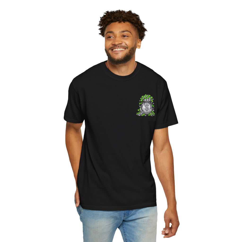 Money Bag Graphic T-Shirt — Dollar Sign Cash Crew Tee