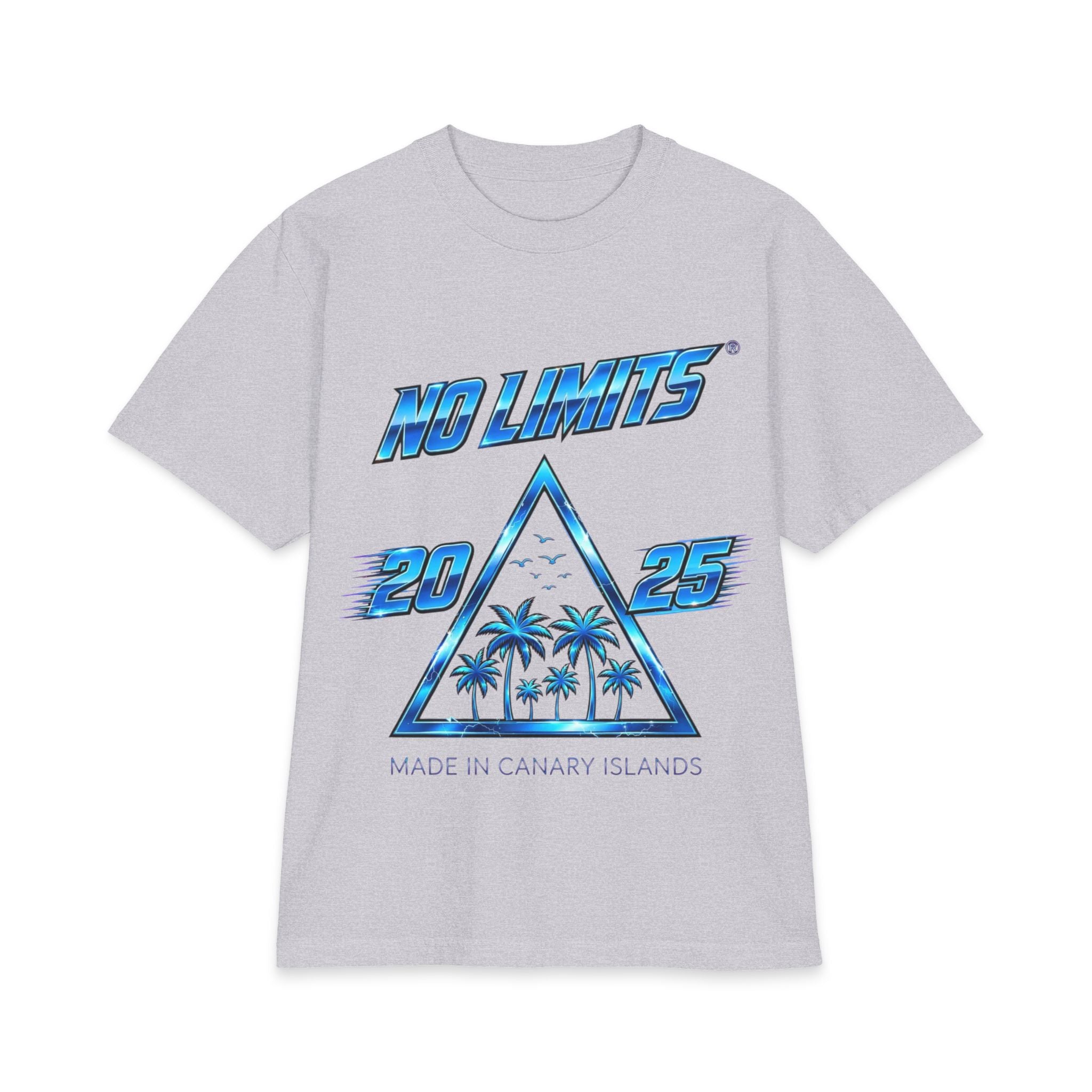 No Limits 2025 Palm Triangle T-Shirt — Made in Canary Islands